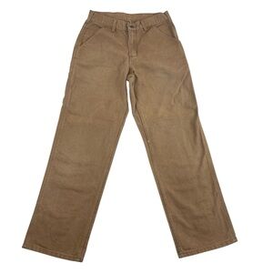 Carhartt Canvas Carpenter Pants Mens 29x32 Brown Loose Fit BN0011-M
